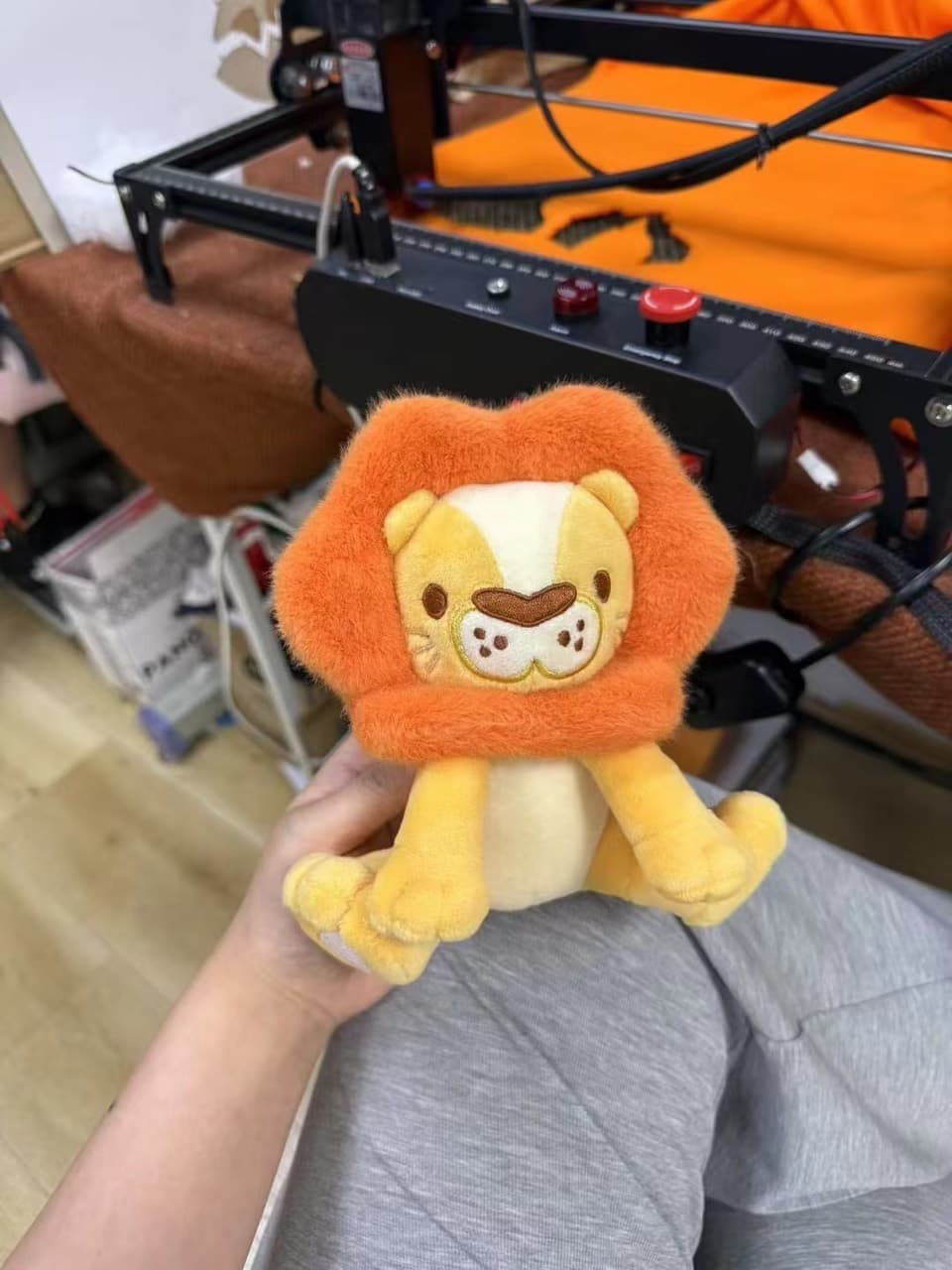 Llavero de peluche de novedad con forma de comida
